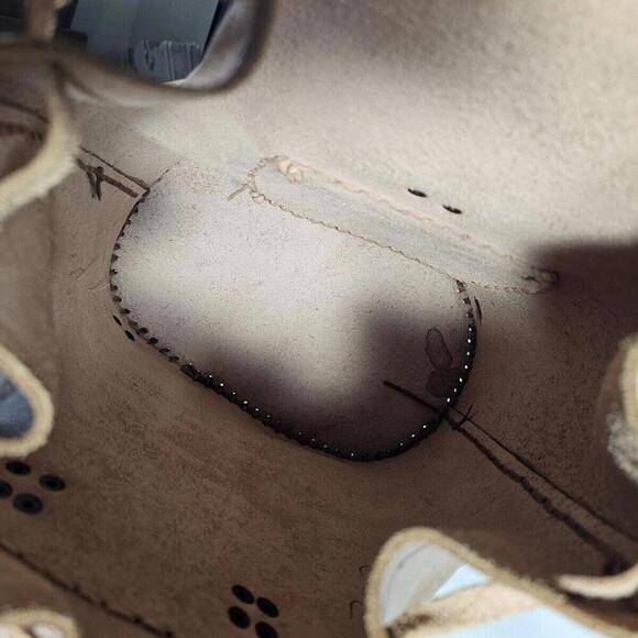 Vintage Handmade In Mexico Sturdy Brown Leather Backpack Cinch & Buckle - Picture 13 of 14